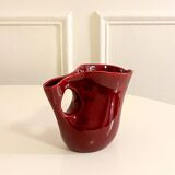 Ceramic pitcher, Bordeaux, Design, 1960 - 14 X 20 X 9 cm