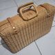 Valise en rotin et osier