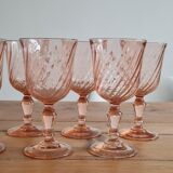 Set of 7 arcopal glasses model Rosaline