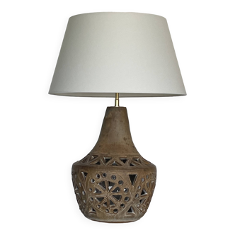 Sandstone lamp signed agnes escala