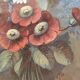 Paire de gouaches Bouquets de fleurs XIXe