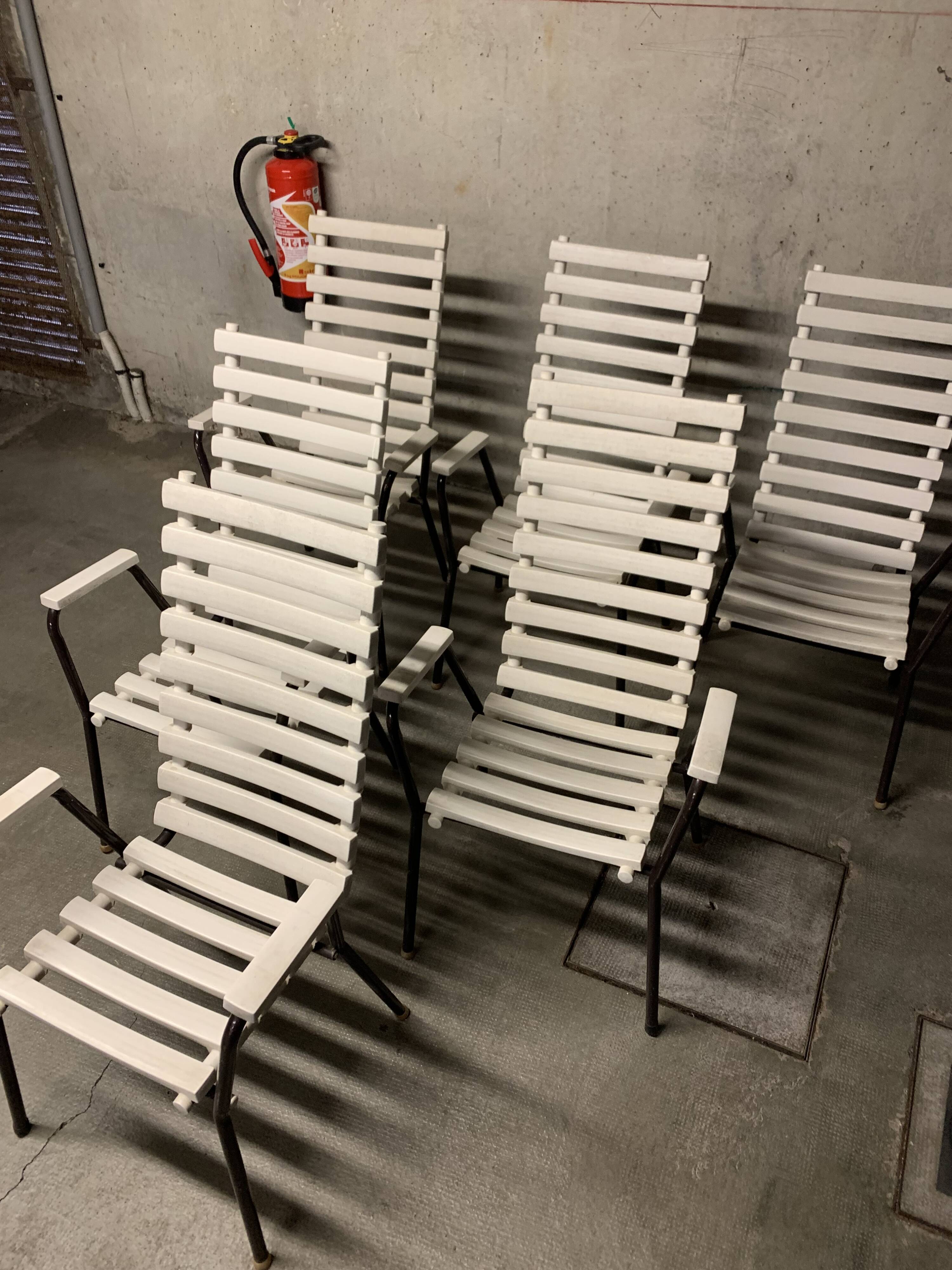 Vintage Garden Furniture Chairs Retro Design 70's Armchair