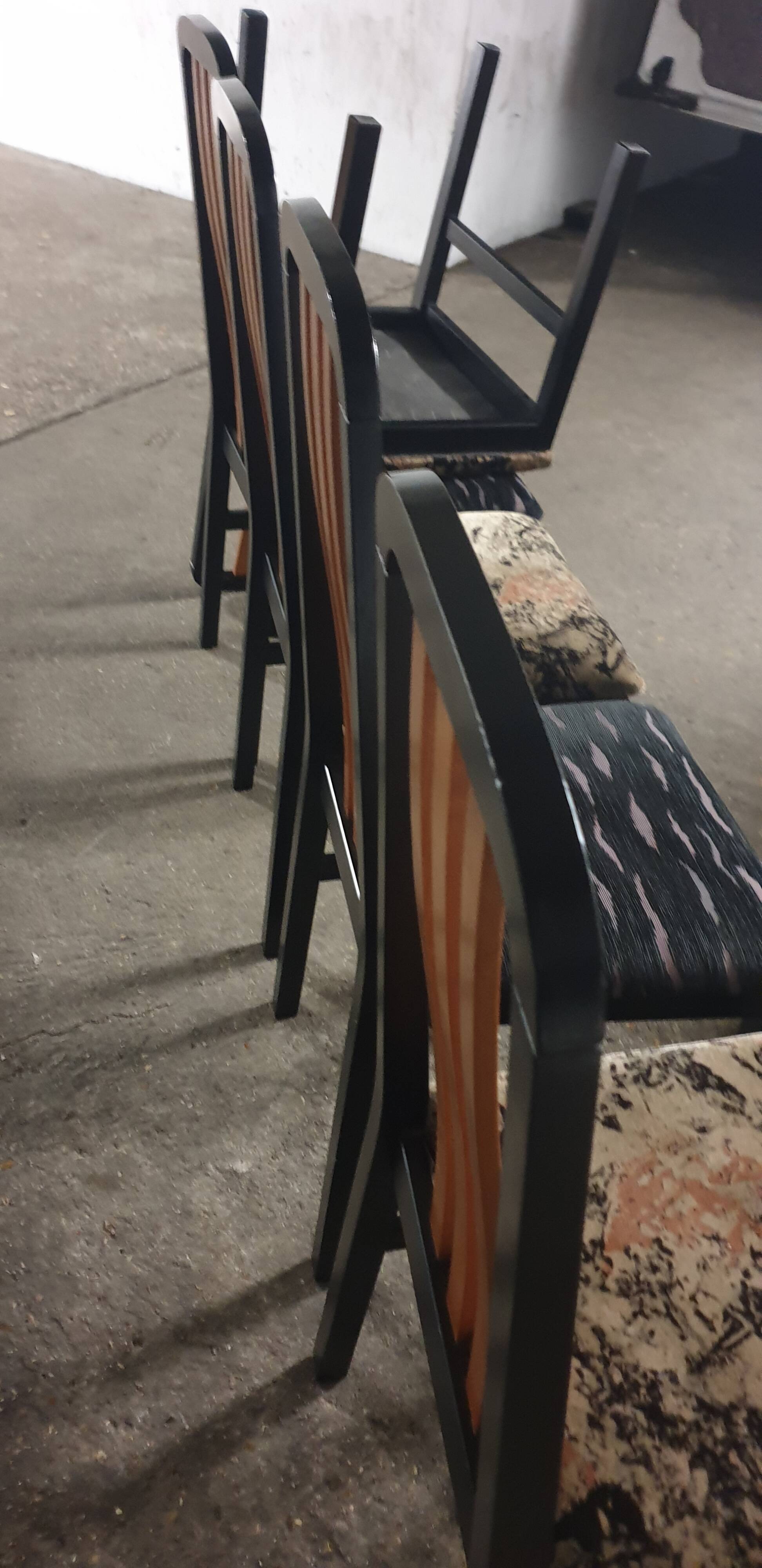 5 chairs design period 70/80