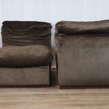 Canapé modulable 5 places en tissu