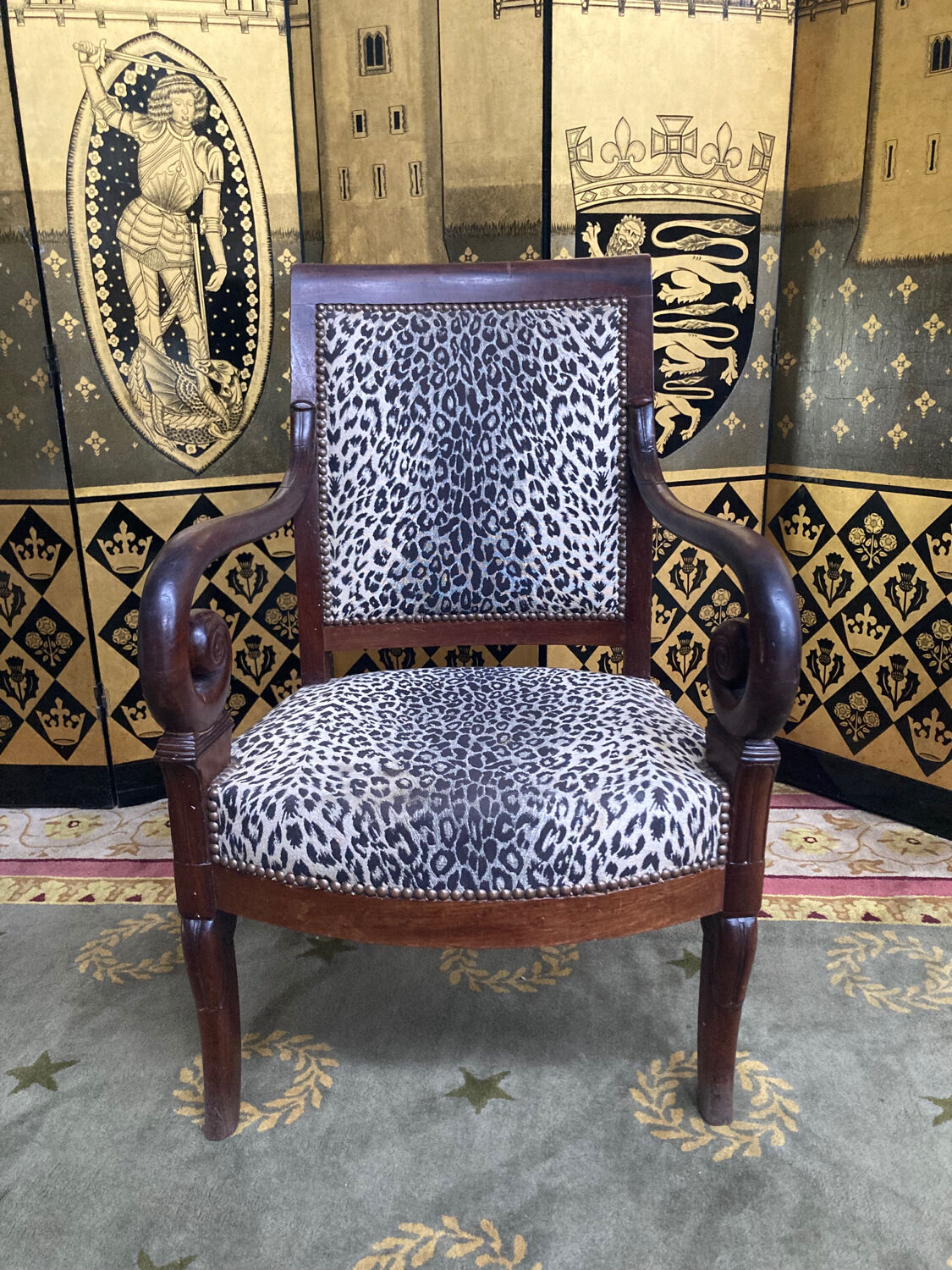 2 armchairs restoration with stock