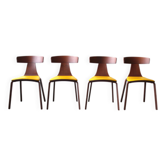 Ensemble de 4 chaises Remo par Konstantin Gricic pour Plank, Italie, 2017.
