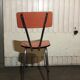 Set of 2 formica coral speckled chairs