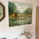 Vintage landscape oil on canvas