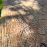 Table ancienne en bois pliante