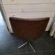 Swivel armchair with chrome metal legs from the 70s