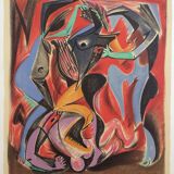 André masson, orphée, 1972. signed lithograph