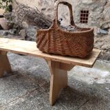Beech farm bench
