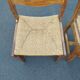 Pair of Brutalist Guillerme and Chambron Chairs in Solid Oak with Wove