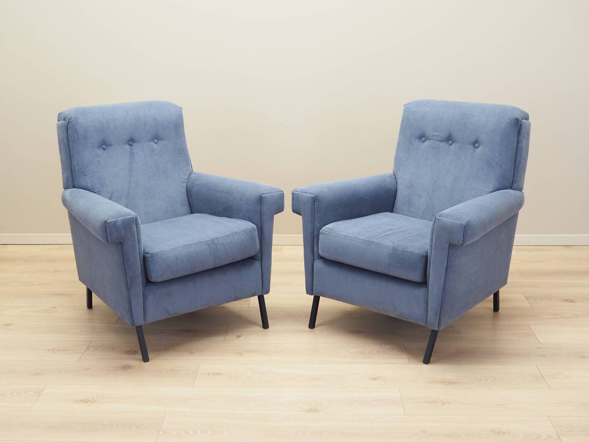 Blue armchair, Italian design, 1970s, production: Italy