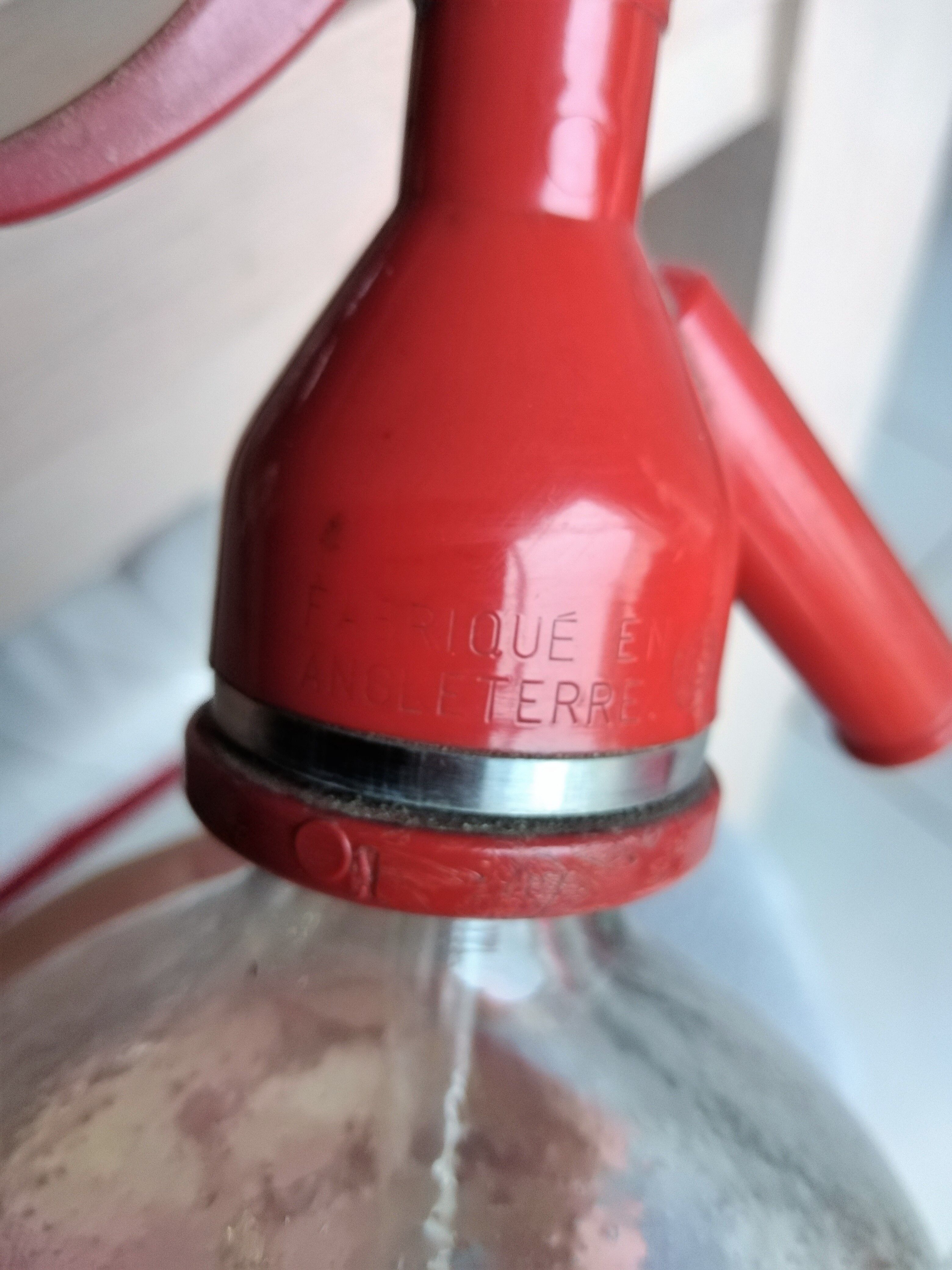 Old bottle of seltz water "brasserie georges -lyon"