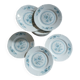 12 antique dessert plates in Chauvigny porcelain