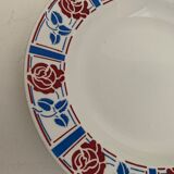 5 hollow plates Sarreguemines, Tabarin model