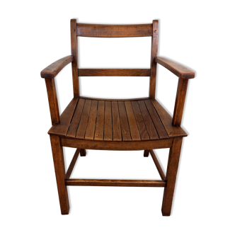 Vintage wooden armchair