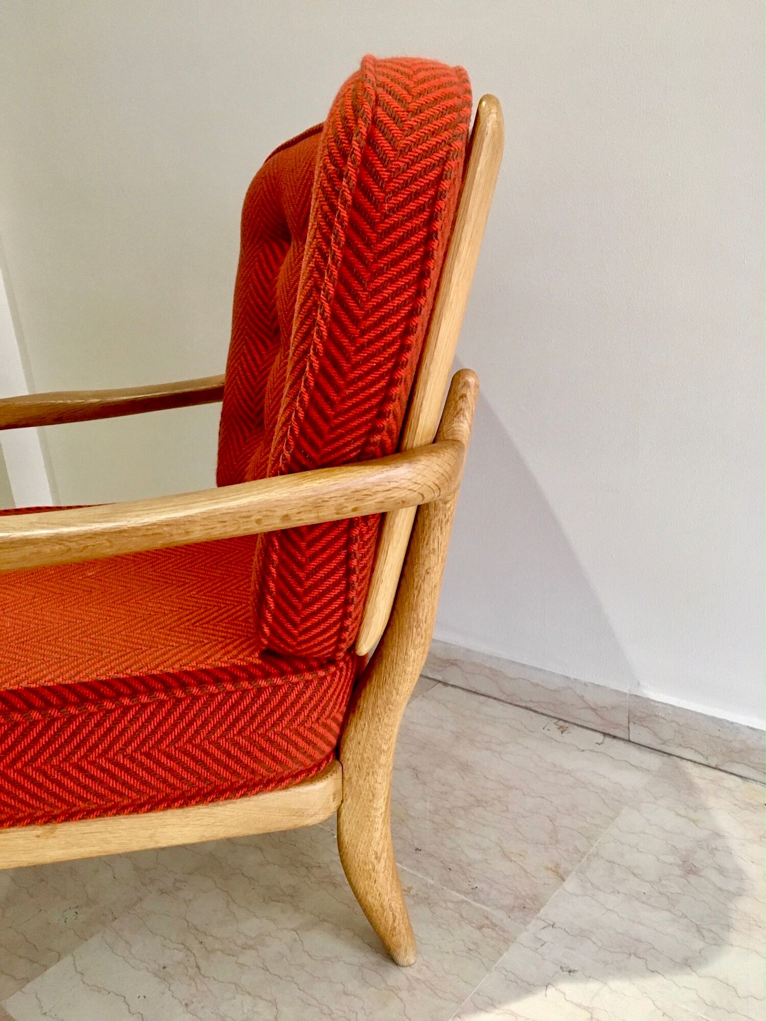Armchair model José by Guillerme and Chambron 1970