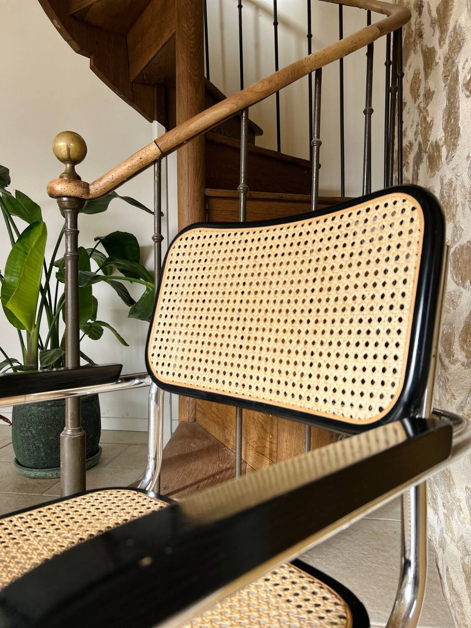 Chaise B64 en cannage