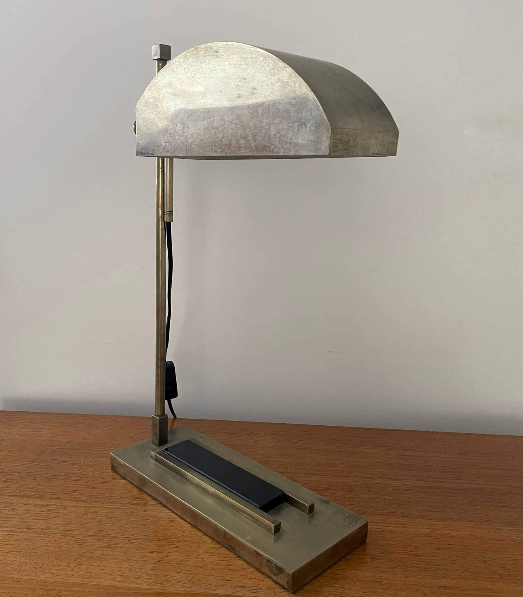 Bauhaus desk lamp, design Marcel Breuer for the Paris Exhibition, 1925