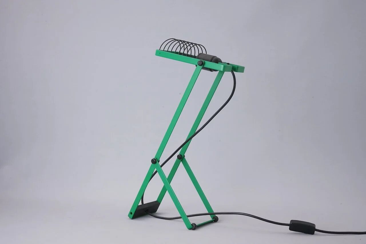 First edition Sintesi Tavolo lamp in green by Ernesto Gismondi for Artemide