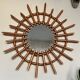 Miroir soleil bambou vintage  53cm