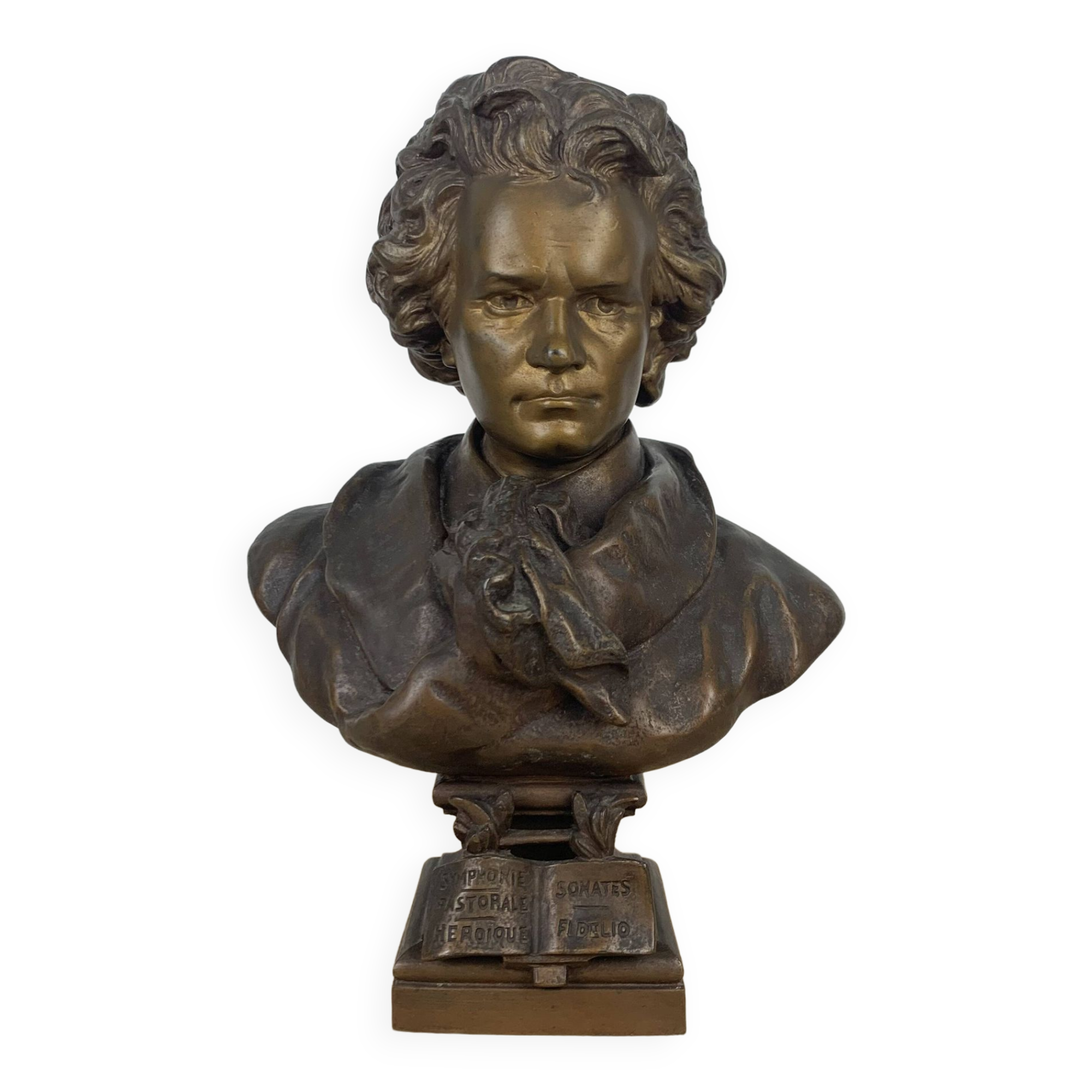 Buste Beethoven régule d'après Gaston Leroux
