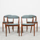 Midcentury Danish set of 4 dining chairs in teak by Kai Kristiansen 1960s
