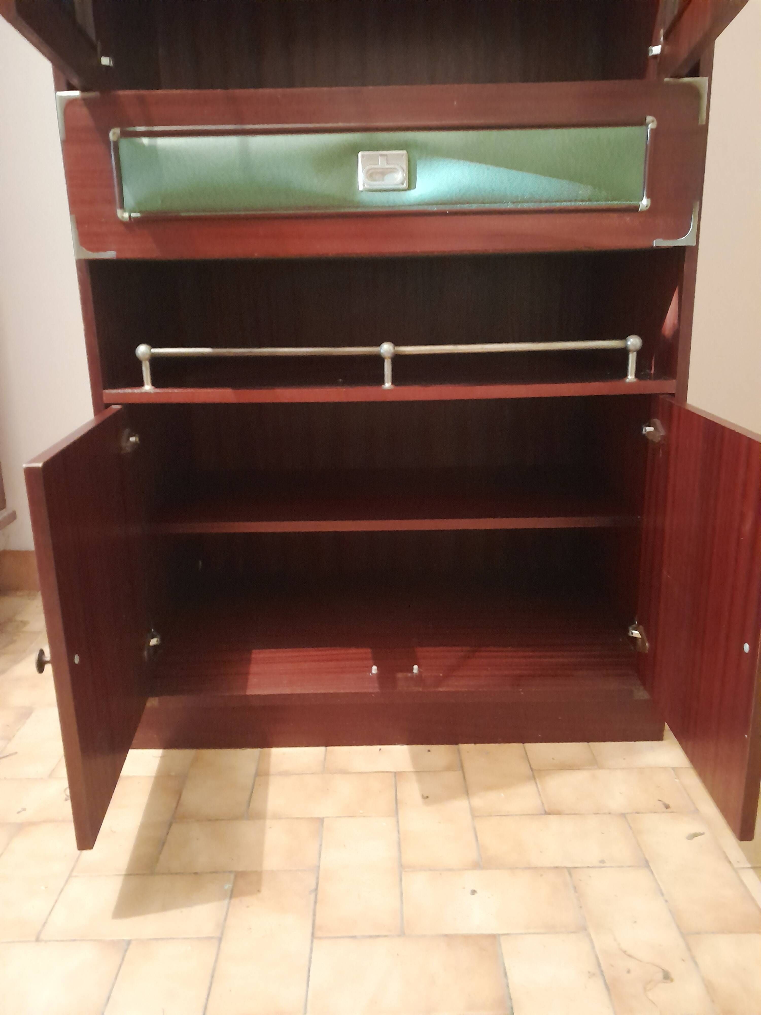 Art Deco vintage secretary bookcase – 1940s/1950s