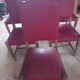 6 vintage oak chairs