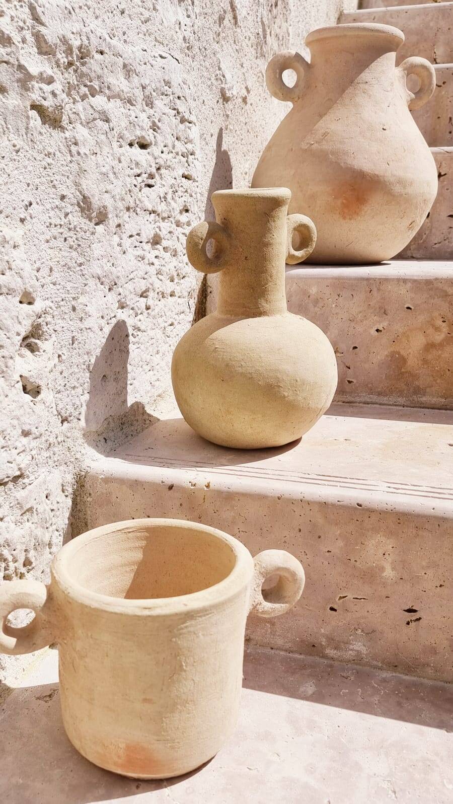 Tamegroute ceramic handle pottery