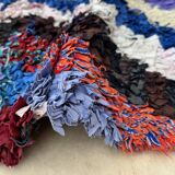 Colorful Boucherouite Moroccan rug - 107 x 244 cm