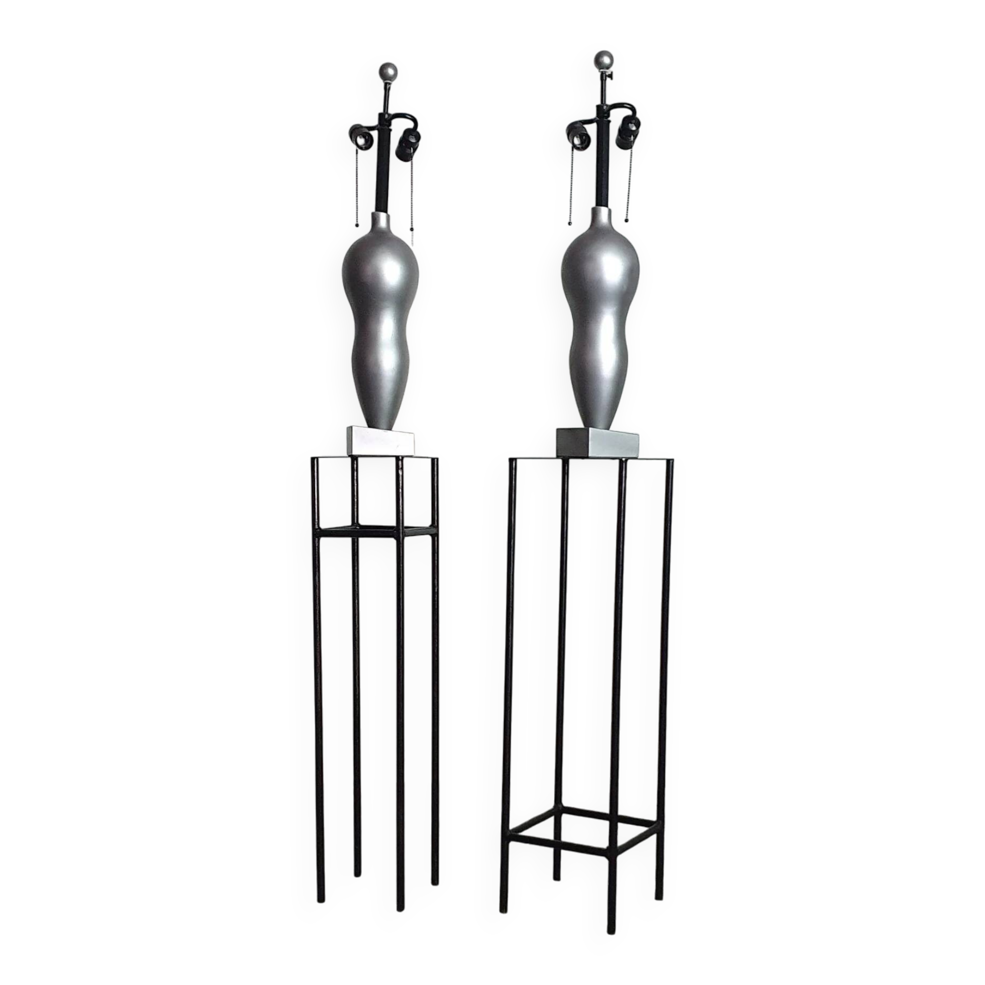 Lot de deux lampes Donghia. Modèle Rafaela de John Hutton.