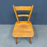 Set of eight german stick chairs from the 1950