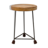 Tabouret industriel du milieu du siècle, années 1950, Tchécoslovaquie