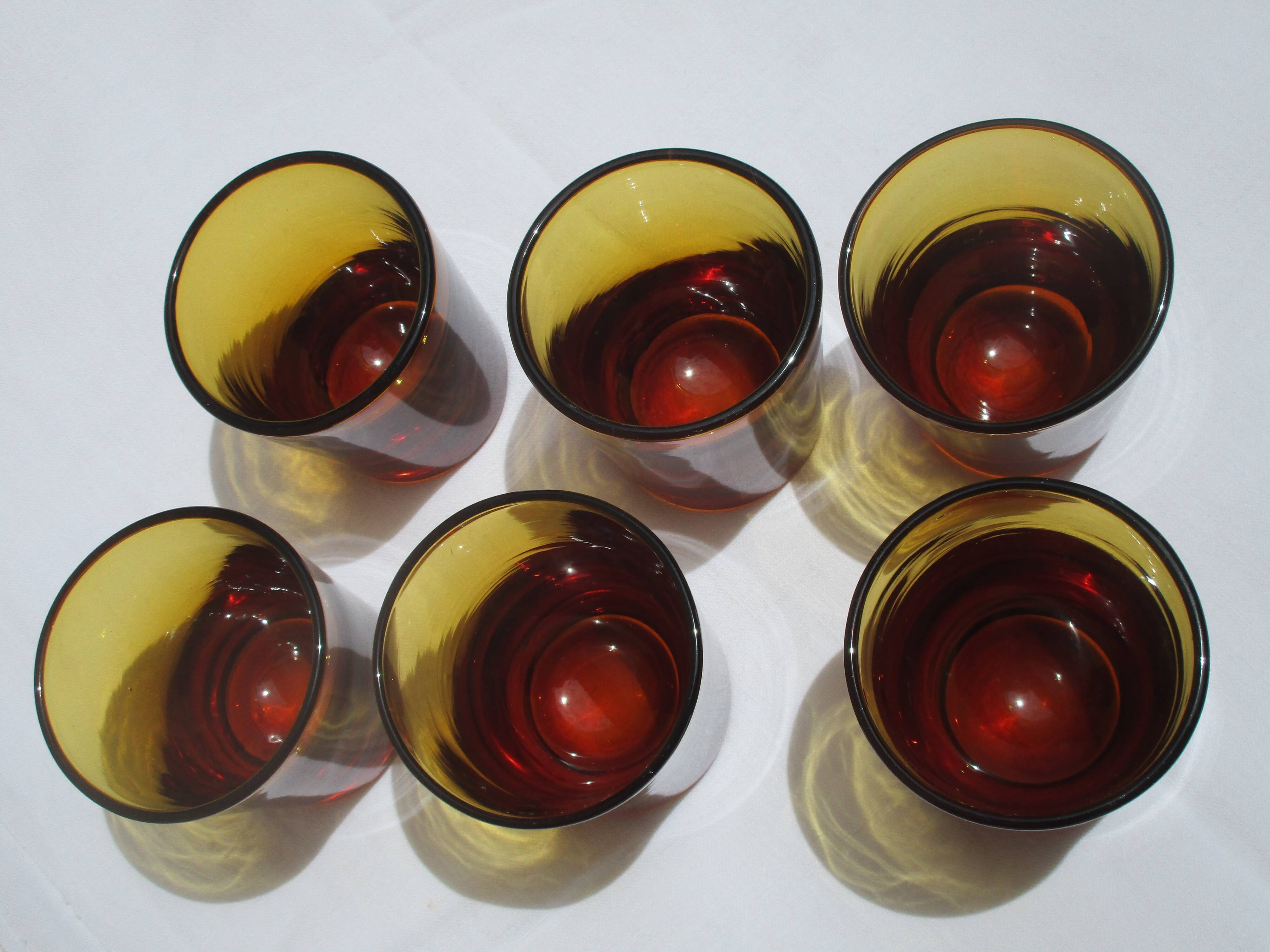 Set of 6 glasses glasses handmade