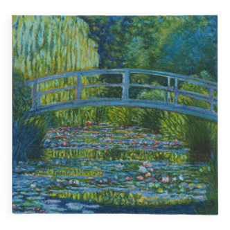 Claude Monet: Giverny, the pond with water lilies, signed lithograph.