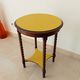 Old pedestal table, early 20th century, turned wooden legs