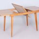 Mid-Century Czech Extendable Table in Beech and Ash attributed to Tatra Pravenec, 1950s