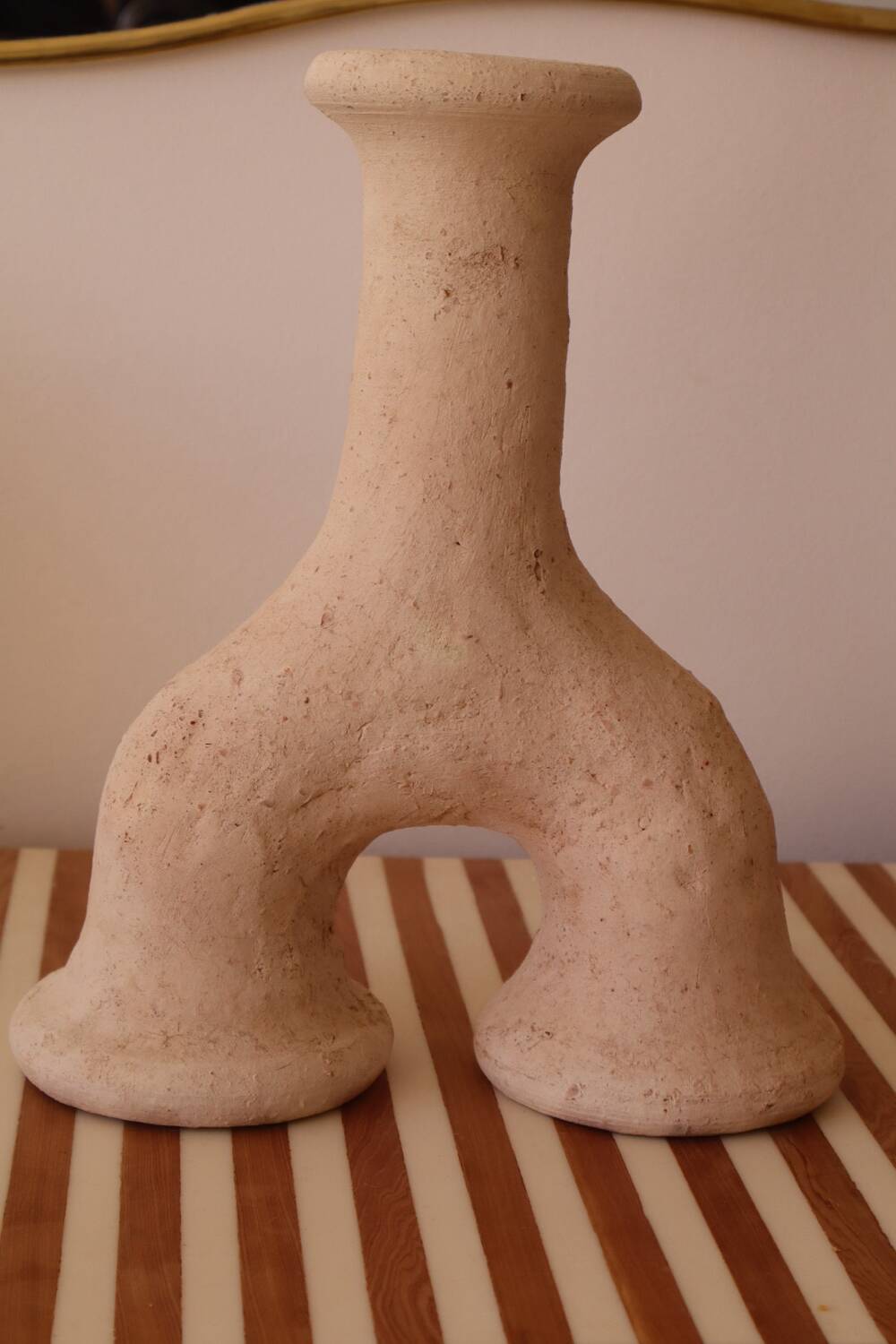 Raw tamegroat wabi sabi pottery sculpture