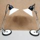 Pair of vintage desk lamps from the 60s and 70s aluminor