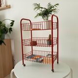 Vintage rolling dessert trolley