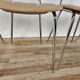 Ensemble de quatre chaises en fer et skai 1970