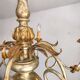 Antique gilded silver chandelier Florentine Rococo Louis XV Italy