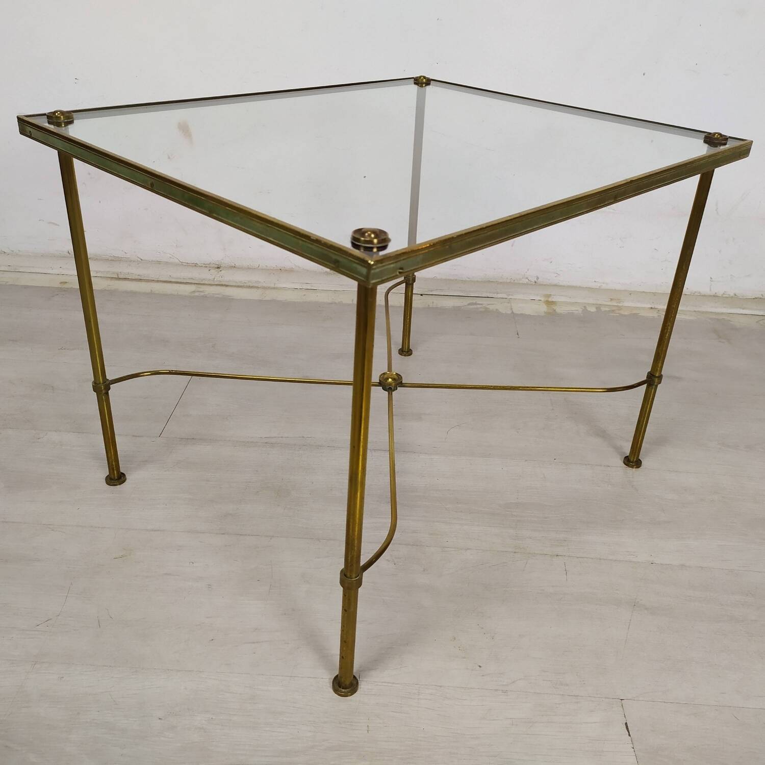 Golden brass coffee tables