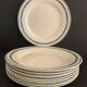 8 flat plates old Iron Earth, Salins, Condé service
