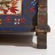 Antique blue trunk with hand-painted floral details (c.1870) #2