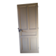 Large painted oak interior door with its hinges