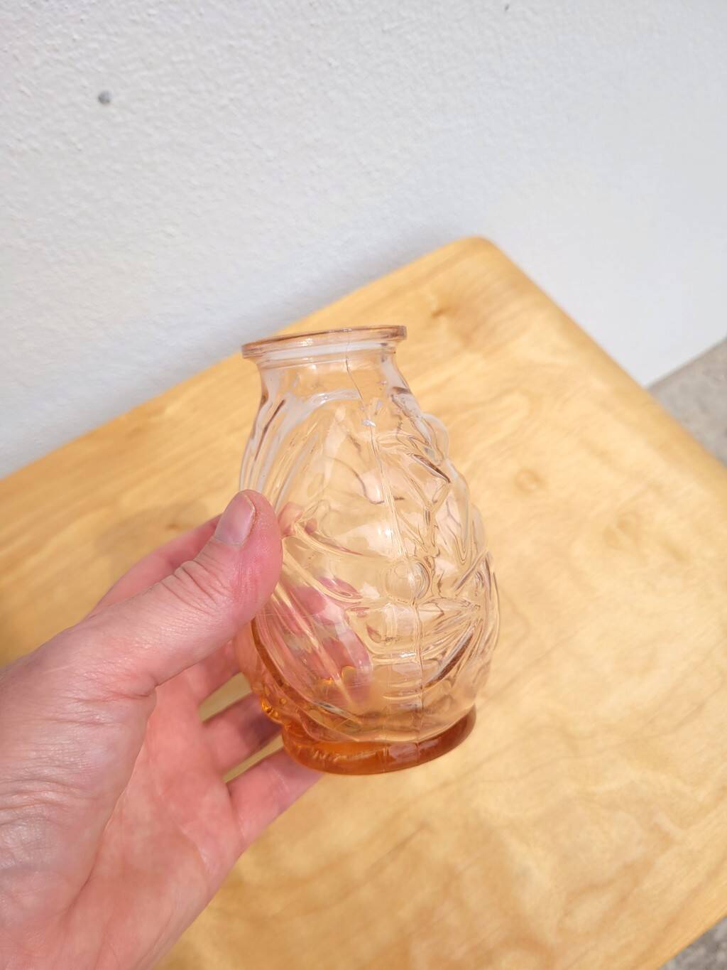 Small vintage pink vase